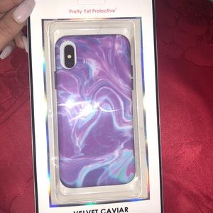 NWT velvet caviar purple iPhone X case